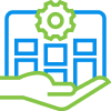 hand supporting operations icon